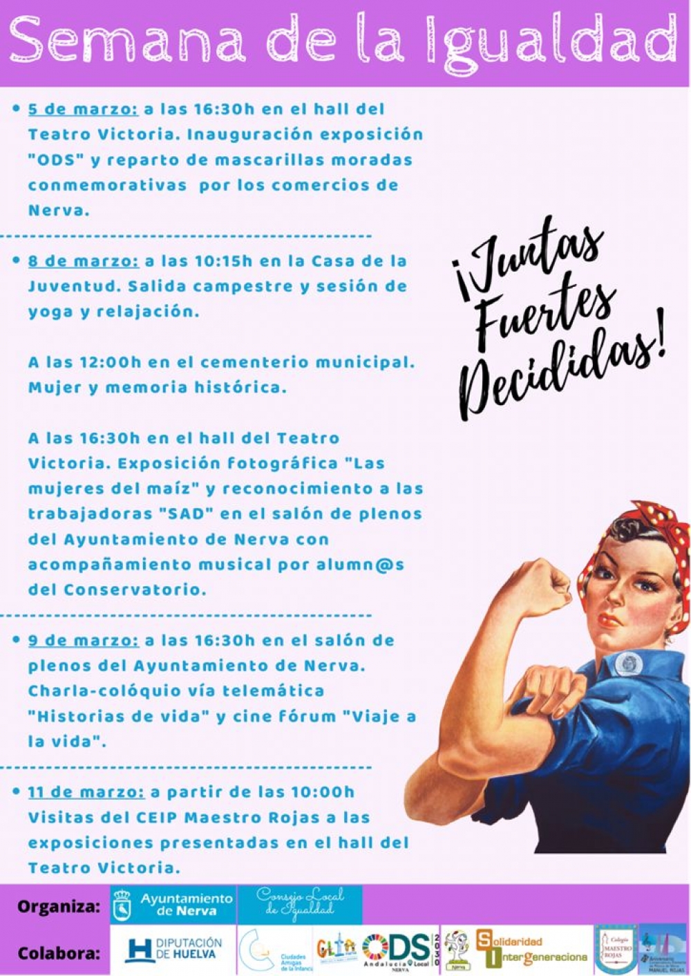 Día de la Mujer en Nerva 8M2021